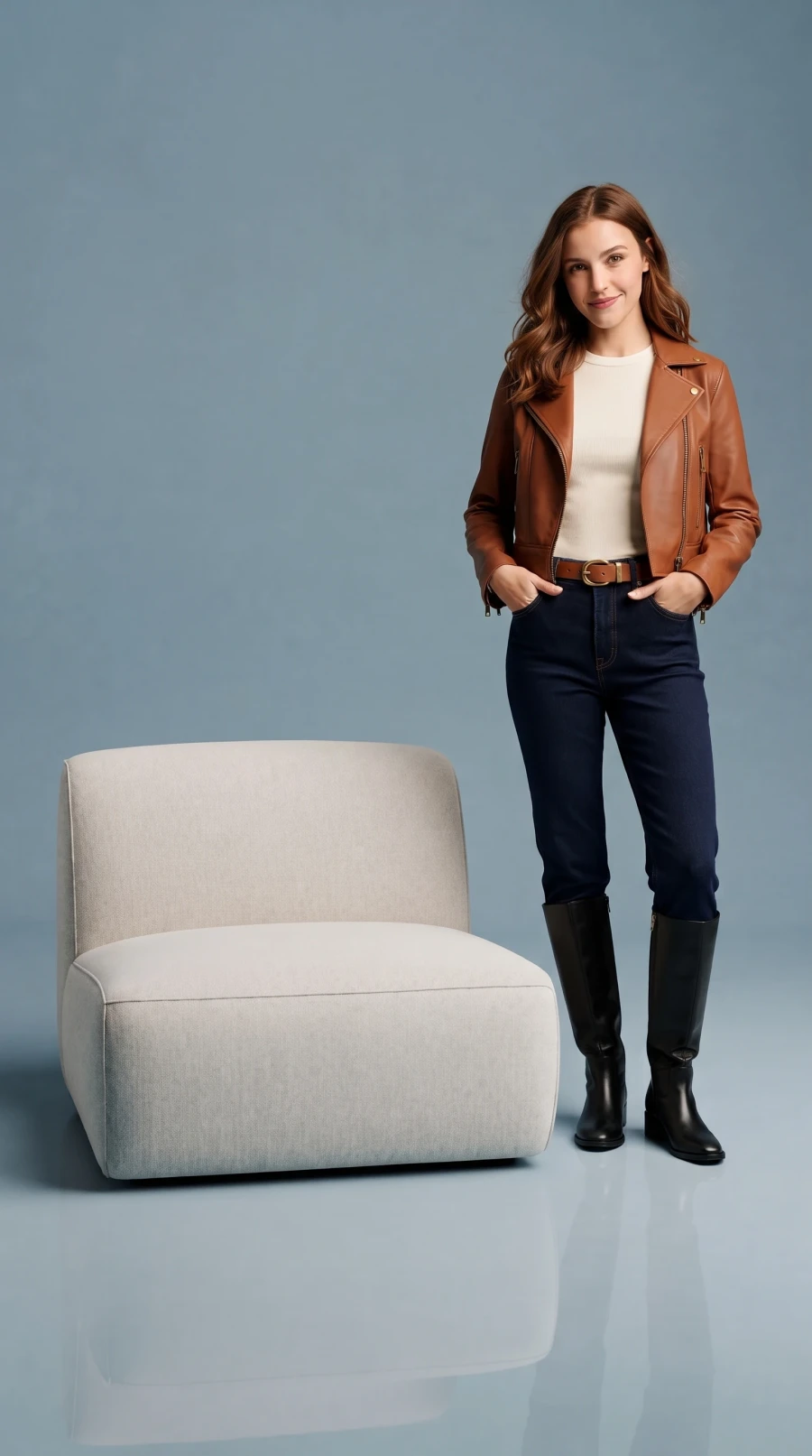 Cognac Leather & Dark Denim - Image 10