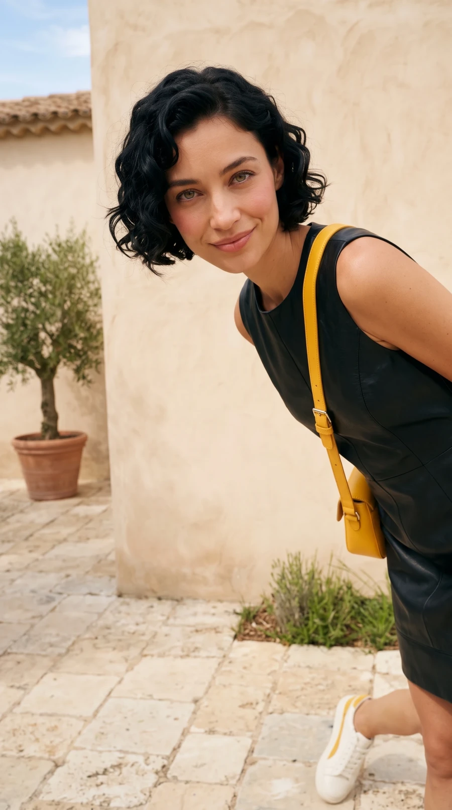 Black Leather & Yellow Accent - Image 5
