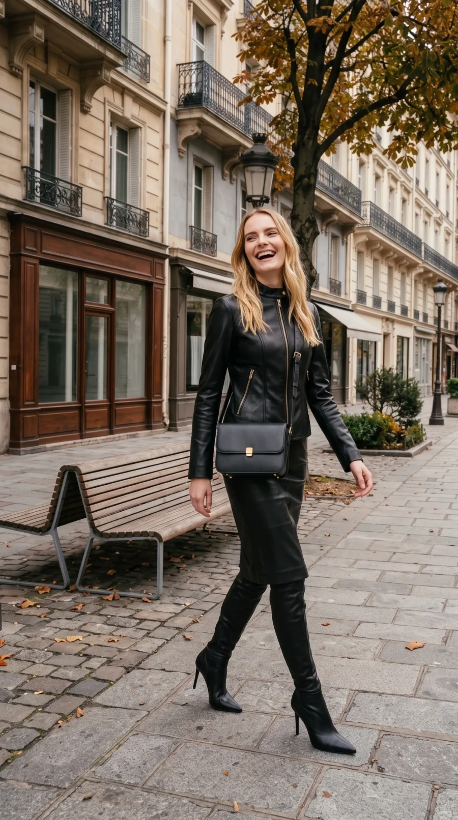 Autumn in Black Leather - Image 1