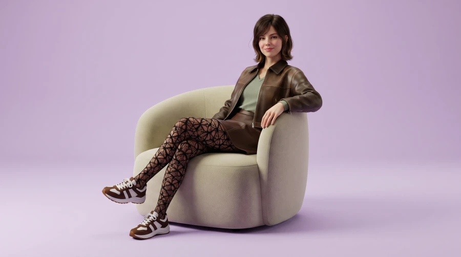 Brown Leather & Sage Green - Image 4