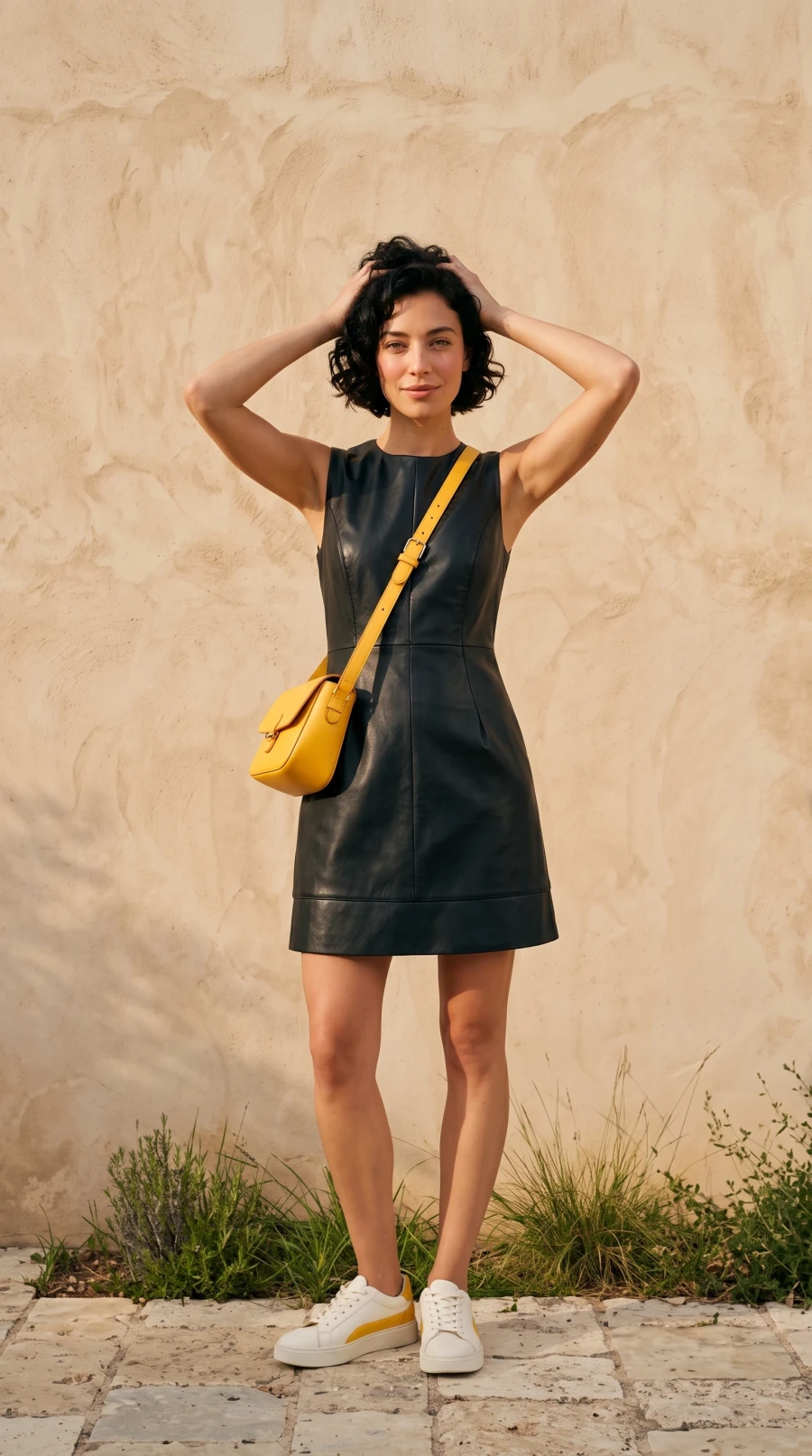 Black Leather & Yellow Accent - Image 4