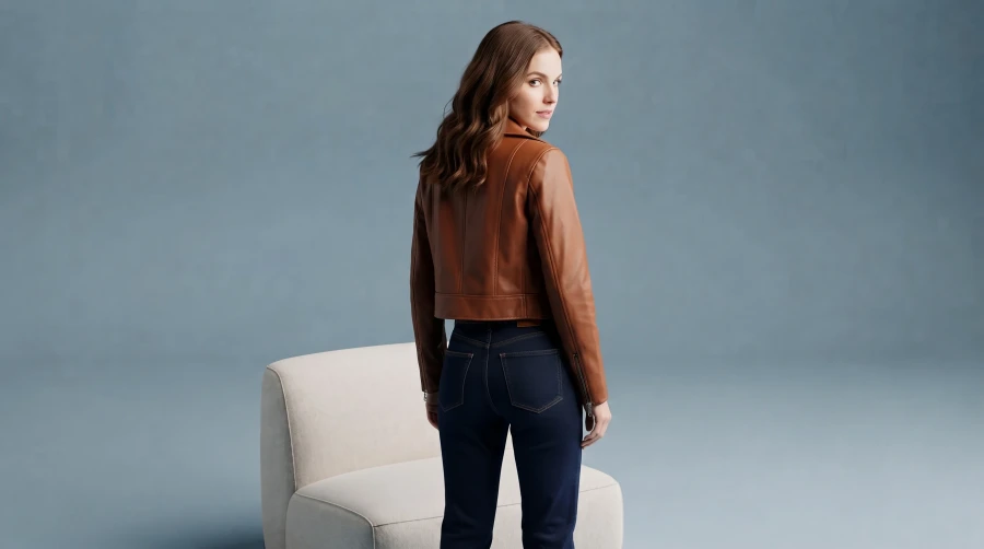 Cognac Leather & Dark Denim - Image 7